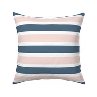 Blush and Blue Stripe  - Blush and Blue Floral Collection