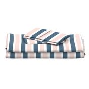 Blush and Blue Stripe  - Blush and Blue Floral Collection