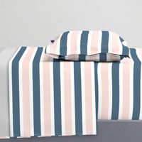 Blush and Blue Stripe  - Blush and Blue Floral Collection