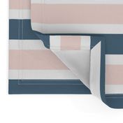 Blush and Blue Stripe  - Blush and Blue Floral Collection