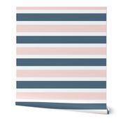 Blush and Blue Stripe  - Blush and Blue Floral Collection