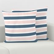 Blush and Blue Stripe  - Blush and Blue Floral Collection