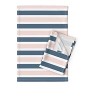 Blush and Blue Stripe  - Blush and Blue Floral Collection