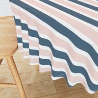 Blush and Blue Stripe  - Blush and Blue Floral Collection