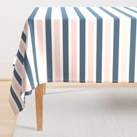 Blush and Blue Stripe  - Blush and Blue Floral Collection