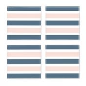 Blush and Blue Stripe  - Blush and Blue Floral Collection