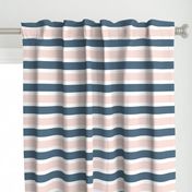 Blush and Blue Stripe  - Blush and Blue Floral Collection