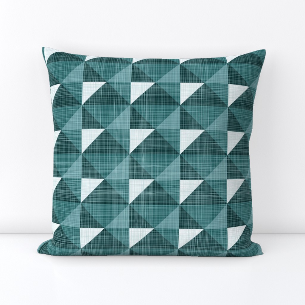 Geometric Monochrome Linen