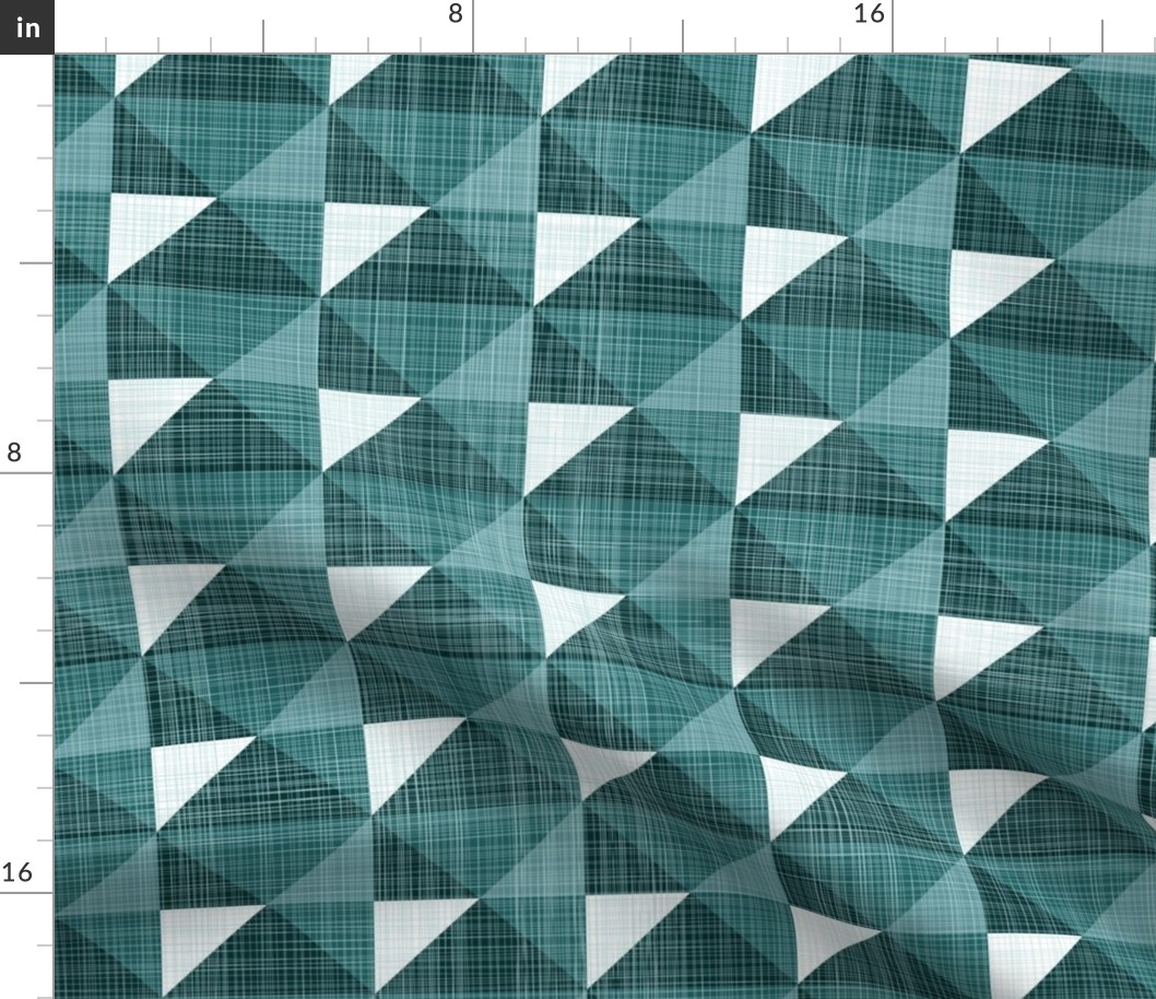 Geometric Monochrome Linen