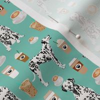 dalmatians cute mint coffee fabric best dalmatian dog print fabric dalmatian fabrics cute mint coffee design - smaller