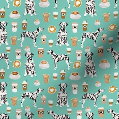 dalmatians cute mint coffee fabric best dalmatian dog print fabric dalmatian fabrics cute mint coffee design - smaller