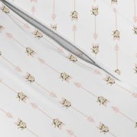 Pink Blush Floral Arrows