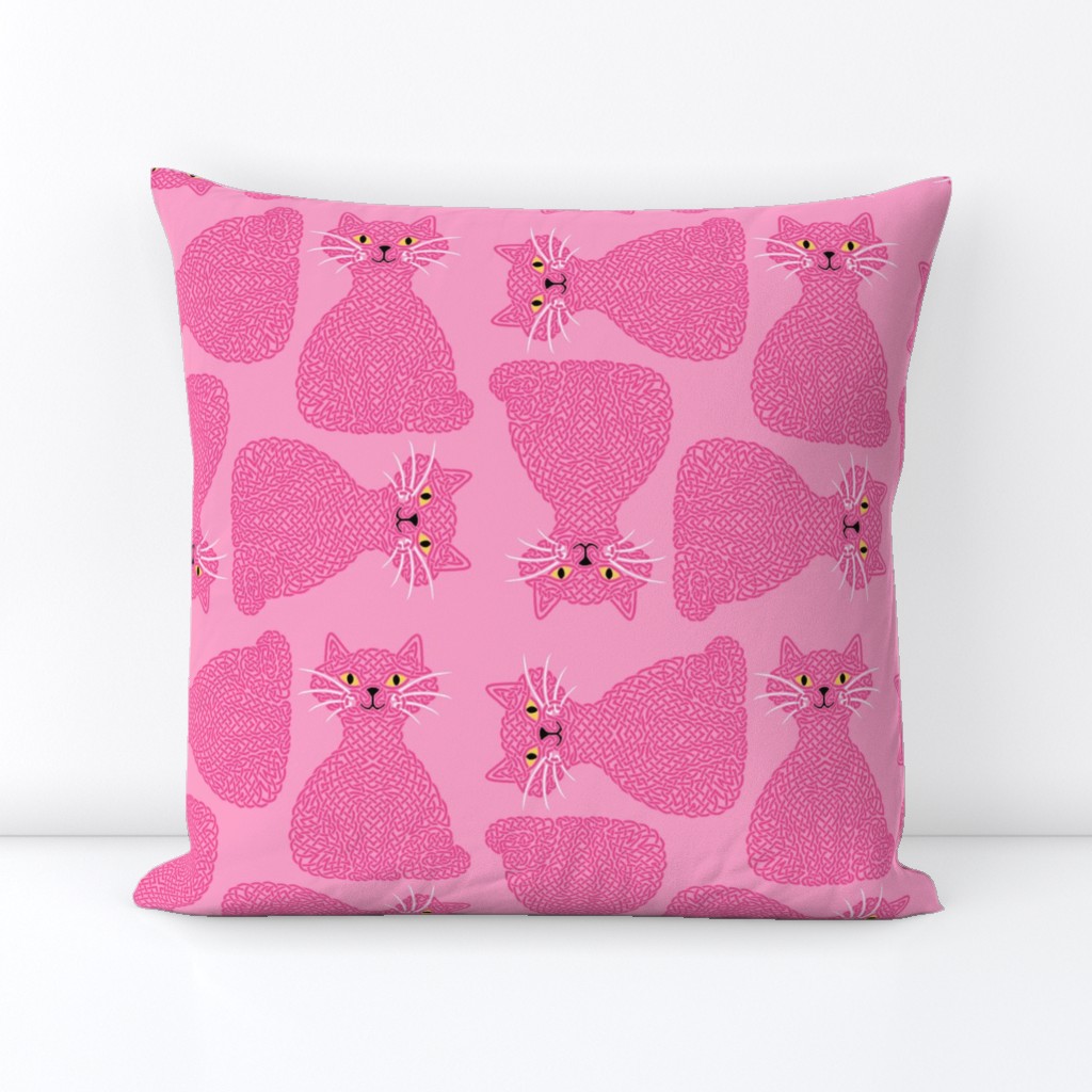 Knotty Cat - pink, big