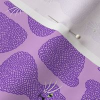 Knotty Cat - purple, small