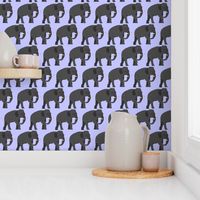 Elephant on Purple 1