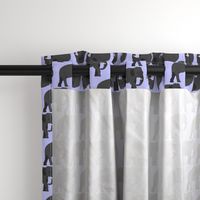 Elephant on Purple 1