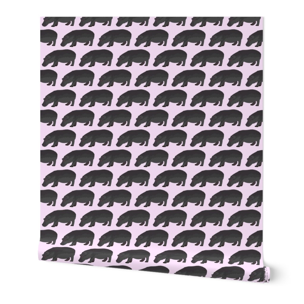 hippopotamus in pink