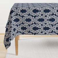 Marigolds Meadow Weave Navy