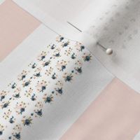 Blush and Floral Stripe from Blush and Blue Floral Collection