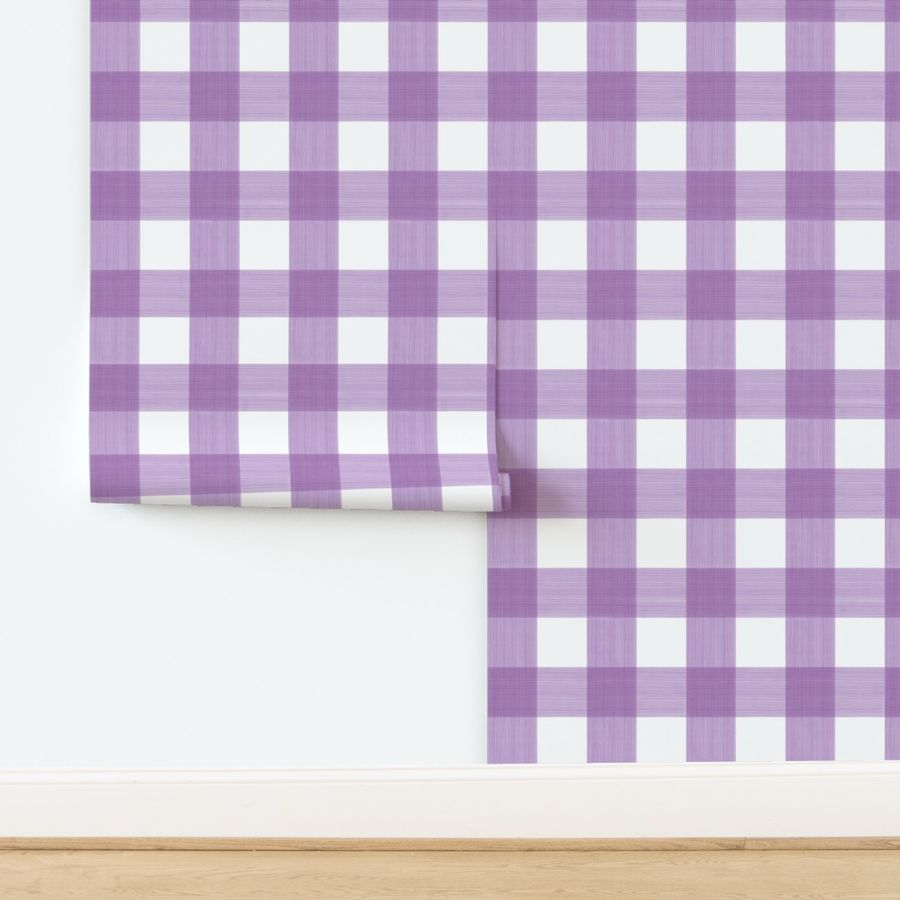 Lilac 3" Buffalo Plaid