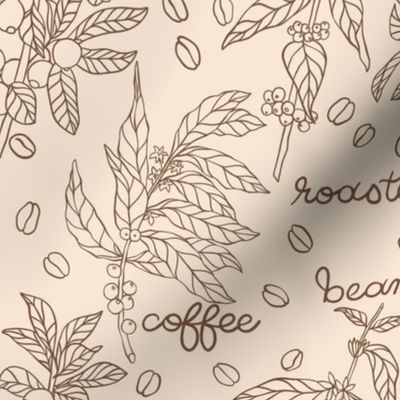 Coffee Arabica Botanicals and Hand Lettering