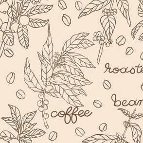 Coffee Arabica Botanicals and Hand Lettering