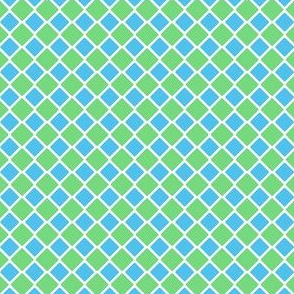 Checkers - Blue & Green