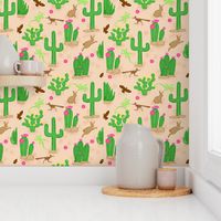 Southwest desert cactus tan