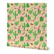 Southwest desert cactus tan