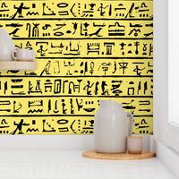 Hieroglyphics on Yellow // Large