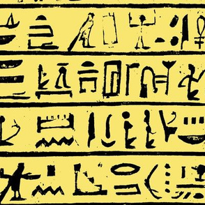 Hieroglyphics on Yellow // Large