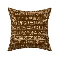 Hieroglyphics in Brown & Tan // Small