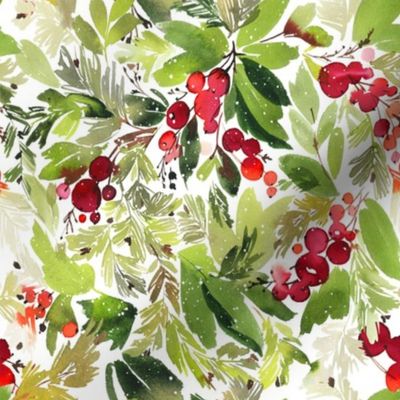 8" Christmas Holiday Florals