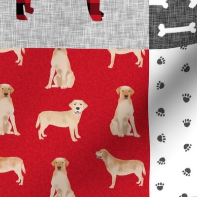 yellow labrador pet quilt a dog breed quilt cheater quilt yellow lab fabric