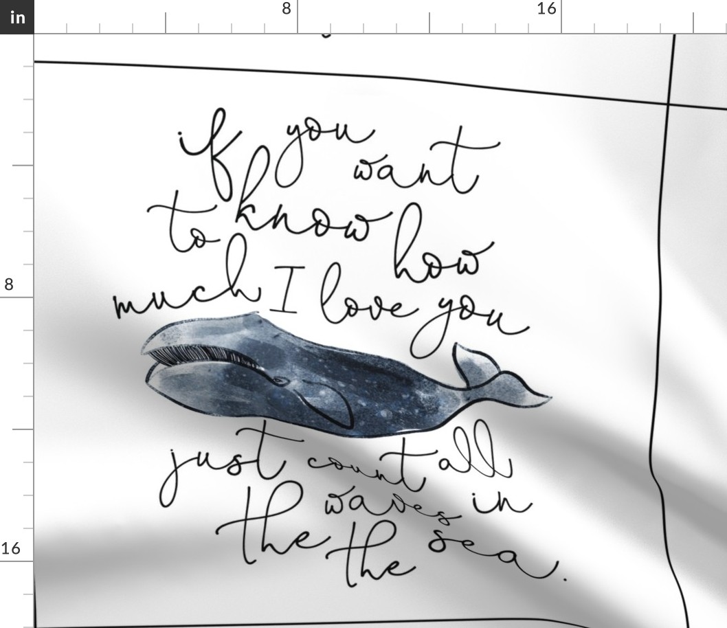 6 loveys: whale // if you want to know how much I love you