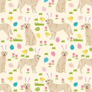 golden retriever easter dog breed fabric for spring pastel