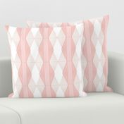 Deco Diamond Stripe M+M Coral Bubblegum by Friztin