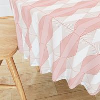 Deco Diamond Stripe M+M Coral Bubblegum by Friztin