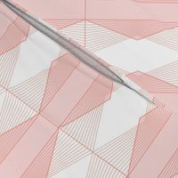 Deco Diamond Stripe M+M Coral Bubblegum by Friztin