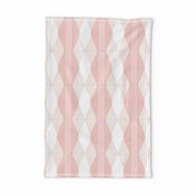 Deco Diamond Stripe M+M Coral Bubblegum by Friztin