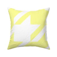 18-04A Jumbo Butter Yellow White Houndstooth