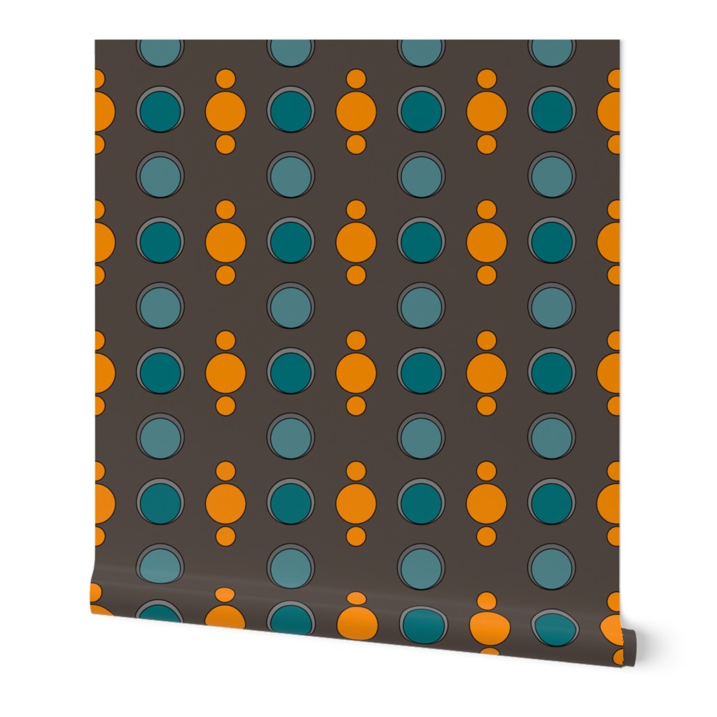 Art Deco stripe of Dots & Circles