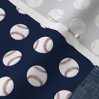little slugger baseball patchwork - grey blue and pinstripes 