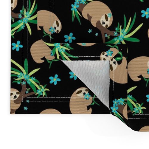 Sloth Hugs Black Large