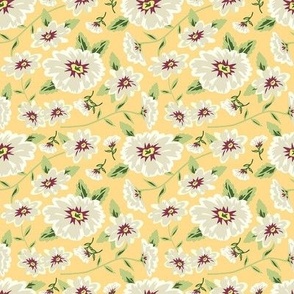 Floral Beauty Flowers Yellow Small 8""