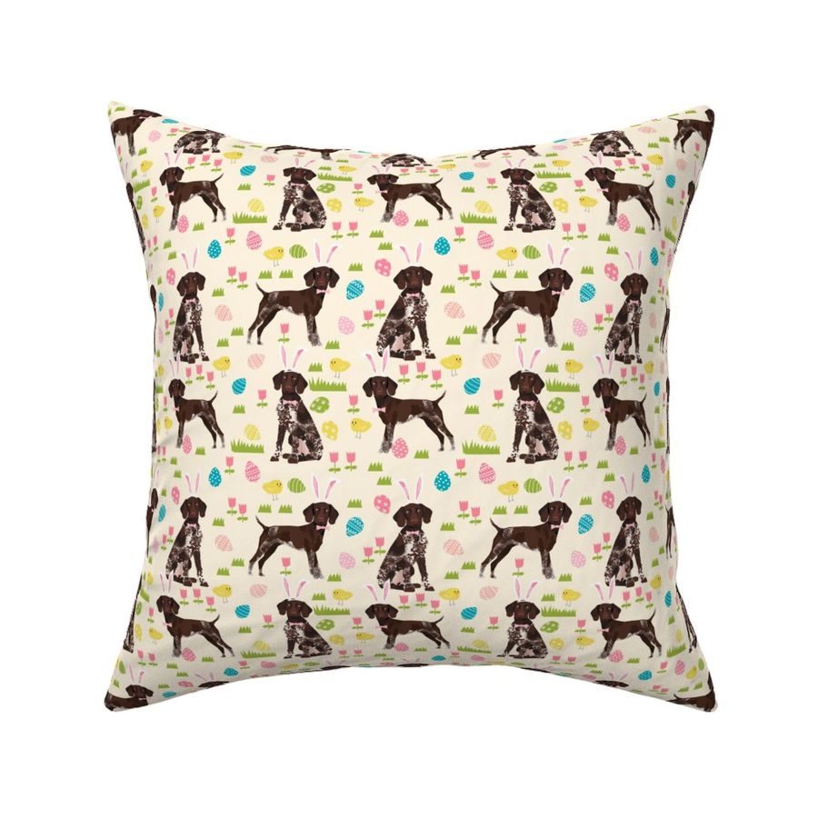 german shorthair pointer easter dog breed pet fabric lite yellow