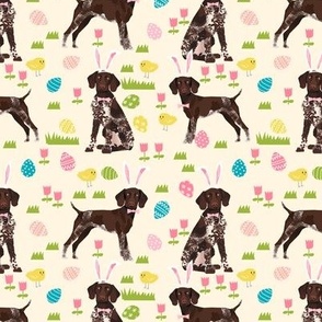 german shorthair pointer easter dog breed pet fabric lite yellow