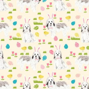 havanese easter dog breed fabric spring easter bunny pure bred lite yellow