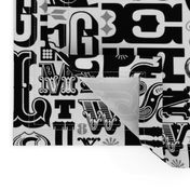 Woodtype Alphabet (Black & Gray)