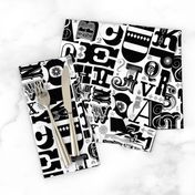 Woodtype Alphabet (Black & Gray)